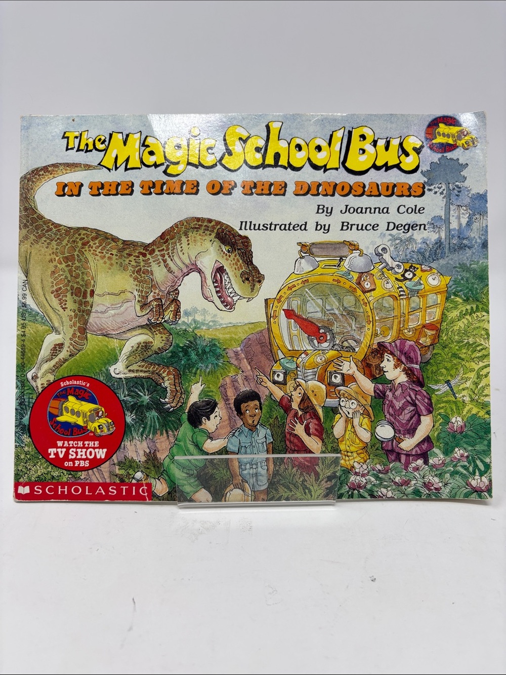 Scholastic The Magic School Bus In The Time of the Dinosaurs - Yellow 1995 book